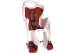 Сидіння задн. Bellelli Mr Fox Сlamp (на багажник) до 22кг, біле з червоною підкладкою