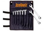 Набір ключів ICE TOOLZ 41B8 з трещіткою від 8 до15мм, в кармане
