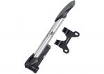 Мининасос Green Cycle GPM-294P Т-ручка, алюминиевый с манометром, двусторонний, 100psi, Presta+Schreder, серебристый