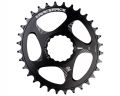 Зірка RACE FACE CINCH, Direct Mount, Овальна, 32T, 10-12 ск (BLK) Чорна (Алюмінієва)