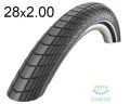 Покрышка 28X2.00 (50-622) Schwalbe Big Apple Hs430 Kevlarguard B/B+RT SBC 50 EPI, Черная