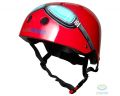 шолом дитячий Kiddimoto Окуляри пилота, червоний, розмір S 48-53см