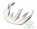 Козирок на шолом Cannondale Radius-Visor біло-срібл.