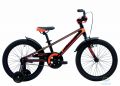 Велосипед 18" Pride Robot чорний/Червоний/помаранчевий Лак 2017