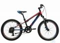 Велосипед 20" Pride Johnny Race черный/Красный/синий Лак 2018