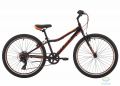 Велосипед 24" Pride Brave 7 черный/оранжевый/Красный Лак 2017
