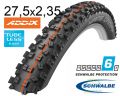 Покрышка 27.5X2.35 650B (60-584) Schwalbe Hans Dampf Superg Tl-Easy Evolutoin Folding B/B-Sk Hs426 Addix Soft, 67 EPI Ek