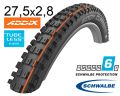 Покришка 27.5X2.80 650B (70-584) Schwalbe Eddy Current Front Super Gravity, Evolution Tle B/B-Sk Hs496 Addix Soft 67 EPI