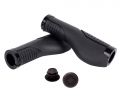 Грипсы Green Cycle GGR-522 140mm эргономичные, черные с двумя черными замками