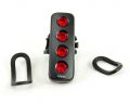 Мигалка задня Knog Blinder Mob V The Face Black 44 Lumens