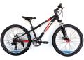 Велосипед Trinx 24 M134 2021 Matt-Black-Grey-Red