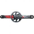 Шатуни SRAM X01 Eagle Superboost+ DUB 12s 165 w Direct Mount 32T X-SYNC 2 Chainring Lunar Oxy Red (DUB Cups/Bearings not included) C3