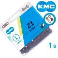 Цепь KMC Z1 Wide Brown 1 скорость 112 звеньев коричневый + замок