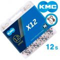 Цепь KMC X12 Silver/Black 12 скоростей 126 звеньев серебряный/черный + замок