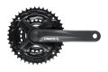 Комплект шатунів ONRIDE Trio 820, під квадрат, 170 мм, 24-34-42Т, на 8/7/6 шв., чорний
