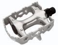 Педали Longus CAGE MTB Al/Fe серебряный, насыпные подшипники