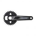 Шатуни Shimano FC-M6100-1 DEORE, інтегрована вісь, 170мм 30T 12-шв. CL-52мм без каретки
