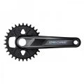 Шатуни Shimano FC-M6120-1 DEORE, інтегрована вісь, 175мм 32 12-шв. CL-55мм, без каретки
