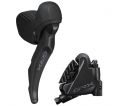 Тормоз гидравл диск Shimano RX610-12 GRX, задний (правая тормозная ручка BL-RX610, калипер BR-RX400, гидролиния 1700мм)