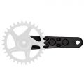 Шатуны RACE FACE CRANKARM, TURBINE, 143, 165, BLACK