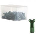 Ниппели алюминиевые DT nipples in light alloy green 2.0 x 12 mm 30-008х100шт
