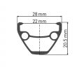 Обід DT SWISS U 533 29x22 DISK BRAKE 28отв.