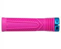 Грипсы RACE FACE CHESTER, 34 мм, Хомут (MAGENTA) Пурпурный, Грип (TURQUOISE) Бирюзовый (Резиновые)