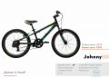 Велосипед 20 Pride Johnny черный/Блакитный/салатовый Мат 2019