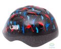 шлем детский Green Cycle Dino размер 48-52см черный/красный/синий лак