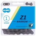 Ланцюг KMC Z1 Narrow 1-speed 112 links brown + замок