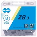 Цепь KMC Z8 6/7/8-speed 114 links silver/grey + замок