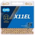 Цепь KMC X11EL Ti-N Gold 11 скоростей 118 звеньев золотой + замок