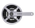 Шатуни Shimano FC-TY501, 170мм, 42X34X24, 6/7/8 шв, захист зірок, сірі