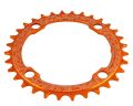 Зірка RACE FACE Narrow Wide, 104 BCD, 36T, 10-12 ск (ORA) Помаранчева (Алюмінієва)