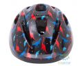 шлем детский Green Cycle Dino размер 50-54см черный/красный/синий лак