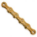 Цепь KMC X11EL Ti-N Gold 11 скоростей 118 звеньев золотой + замок