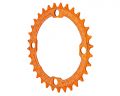 Зірка RACE FACE Narrow Wide, 104 BCD, 36T, 10-12 ск (ORA) Помаранчева (Алюмінієва)