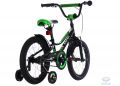 Велосипед 16 Pride Flash чорний/Зелений/Білий 2018