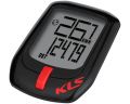 Велокомп'ютер дротовий KLS Direct чорно-червоний 6-функцій (без ф-ї "час в дорозі")