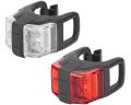 Набор мигалок передняя + задняя KLS TWINS II. силикон. черный