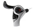 Шифтер Shimano SL-TX50 левый 3-быстрый. (без индексов) + трос, серебро, OEM