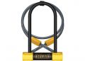 Замок U-подібний ONGUARD BULLDOG Medium DT розмір скоби 90 x 175мм, товщина 13мм + кабель 120см х 10мм, з кріпленням,4 ключа+1 з подсв
