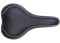 Сідло Green Cycle GSD-106 Relaxed Unisex, стальні рейли, чорне