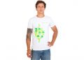 Футболка чоловіча Cannondale біла з зеленим орнаментом розмір L