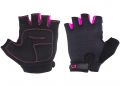 Перчатки Green Cycle Frida Feminine без пальцев XS черно-розовые