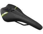 Сідло MERIDA COMP чорне матове/глянцеве зелене, Довжина: 282 мм, Ширина: 155 мм (Універсальне)