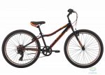 Велосипед 24" Pride Brave 7 черный/оранжевый/Красный Лак 2017