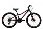 Велосипед 24" Pride Pilot 21 чорний/Червоний/помаранчевий Мат 2018