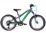 Велосипед 20 Formula BLACKWOOD 2022 темно-сріблястий із зеленим