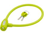Замок тросиковий KLS Jolly лайм 12x650 мм